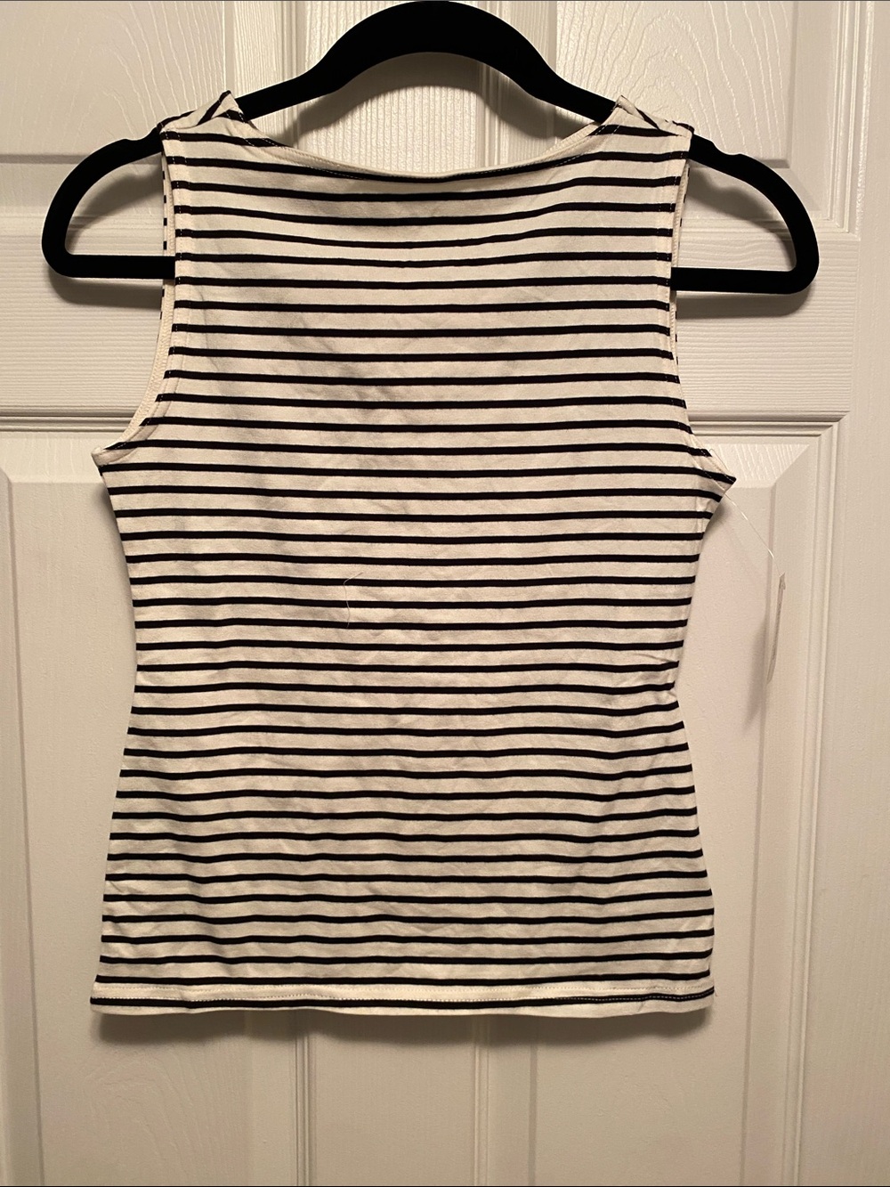 Amazon Essentials Striped Sleeveless Tank Top - Black & White…size XXS